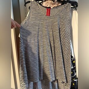 Striped Navy and cream Tank Top - Classic Summer Layering